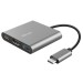 Trust USB-хаб Trust Dalyx Aluminium USB Type-C 3-в-1 (23772)
