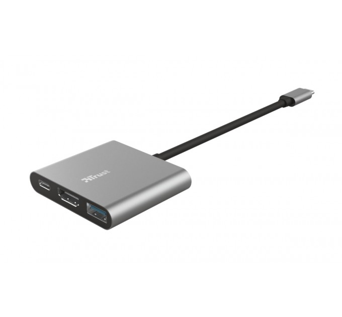 Trust USB-хаб Trust Dalyx Aluminium USB Type-C 3-в-1 (23772)