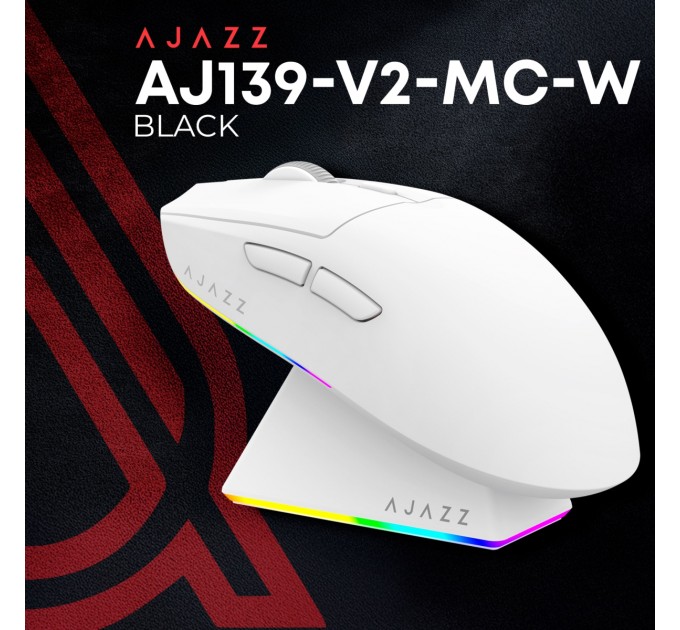 Ajazz Миша бездротова Ajazz AJ139 V2 White (AJ139-V2-MC-W)