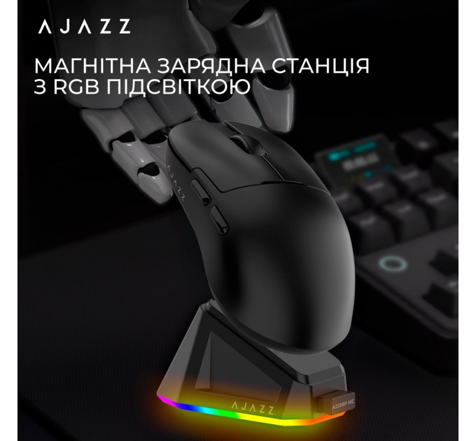 Ajazz Миша бездротова Ajazz AJ159P MC Black (AJ159P-MC-B)