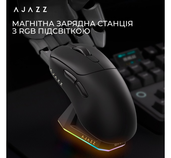 Ajazz Миша бездротова Ajazz AJ179Pro Black (AJ179-PRO-B)