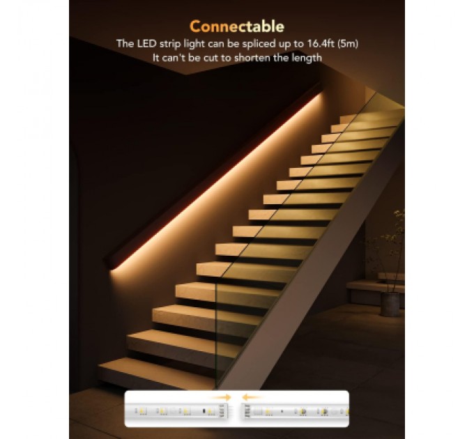 Світлодіодна стрічка Govee H100E LED Compatible extension of H61E1, 1.0m, RGBIC , WI-FI/Bluetooth, white (H100E0D1)