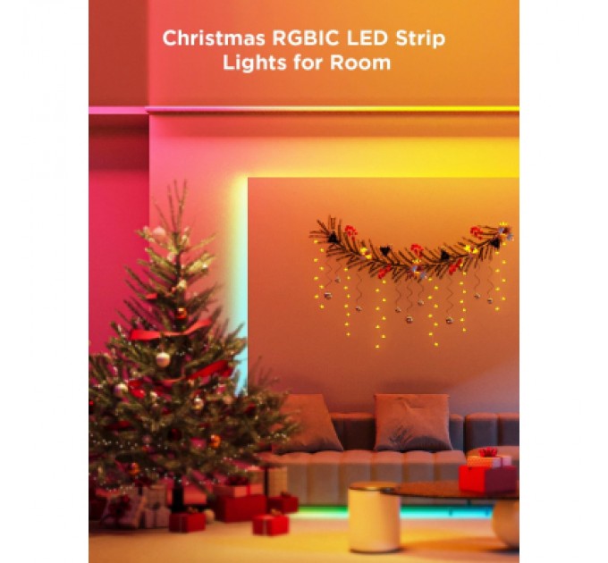 Світлодіодна стрічка Govee H100E LED Compatible extension of H61E1, 1.0m, RGBIC , WI-FI/Bluetooth, white (H100E0D1)