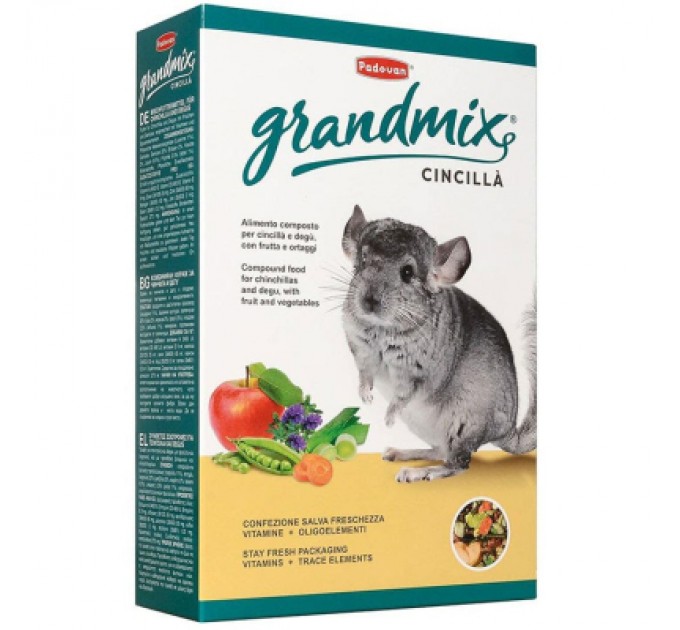 Padovan Корм для гризунів Padovan для шиншил і дегу 850 г (8001254005690)