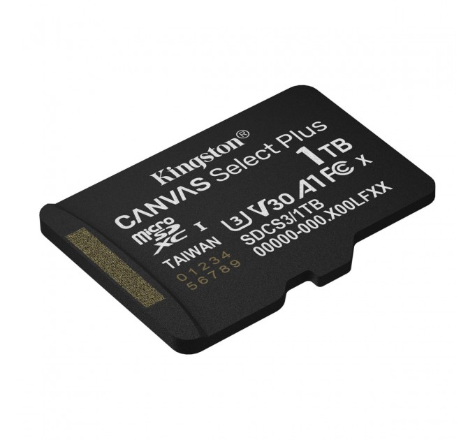 Kingston Карта пам`яті MicroSDXC 1TB UHS-I Class 10 Kingston Canvas Select Plus R150MB/s (SDCS3/1TBSP)