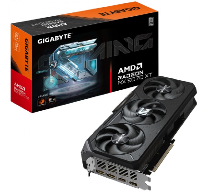 Відеокарта GIGABYTE Radeon RX 9070 XT 16Gb GAMING (GV-R9070XTGAMING-16GD)