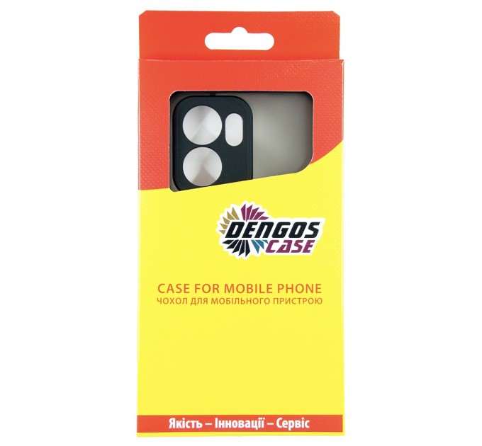 Dengos Чохол-накладка Dengos для Oppo Reno 13F Black Full Glue (DG-KM-149) + захисне скло