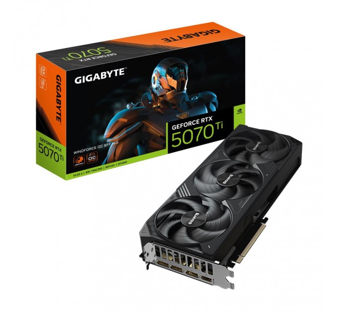 GIGABYTE Відеокарта PCIE16 RTX5070TI 16GB GV-N507TWF3OC-16GD GIGABYTE