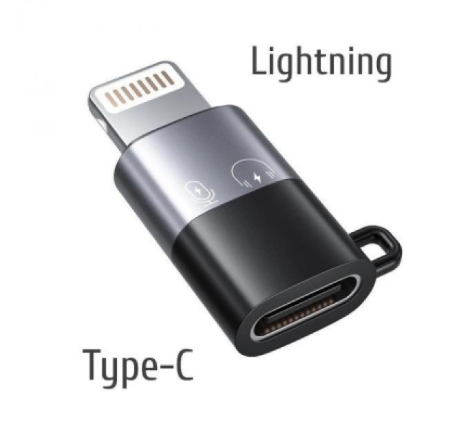 XoKo Перехідник USB-C F to Lightning M charger-audio XoKo (AC-029)