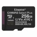 Карта пам`яті MicroSDXC 256GB UHS-I Class 10 Kingston Canvas Select Plus R150MB/s + SD-адаптер (SDCS3/256GB)