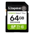 Kingston Карта пам`яті SDXC 64GB UHS-I Class 10 Kingston Canvas Select Plus R100MB/s (SDS3/64GB)