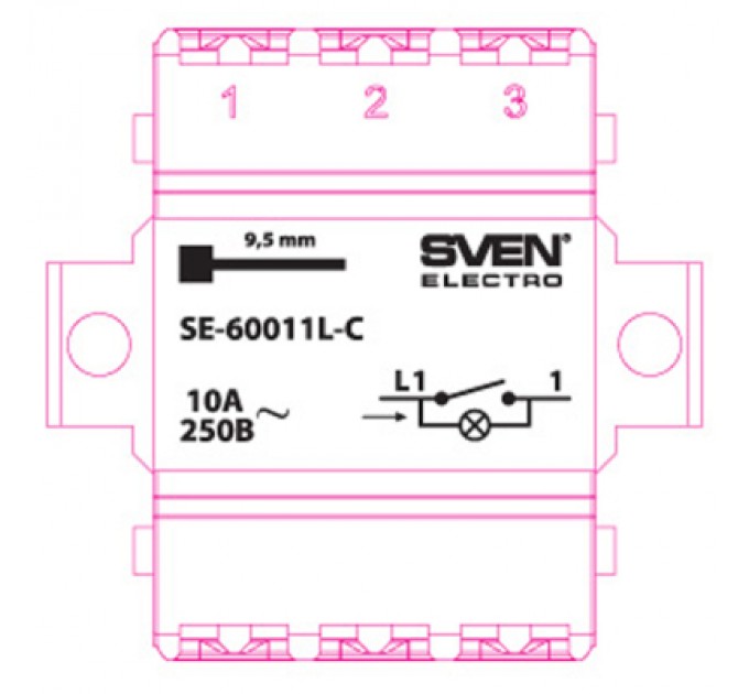 Sven Вимикач Sven SE-60011L-C cream (7100034)