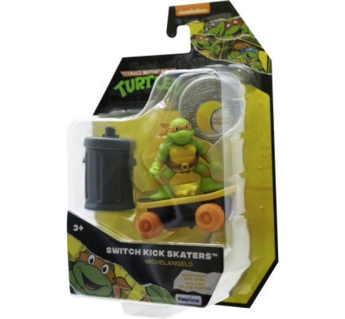 Funrise Ігровий набір Funrise TMNT Черепашки-ніндзя класичні Скейтбордист з лаунчером Мікеланджело (71041)