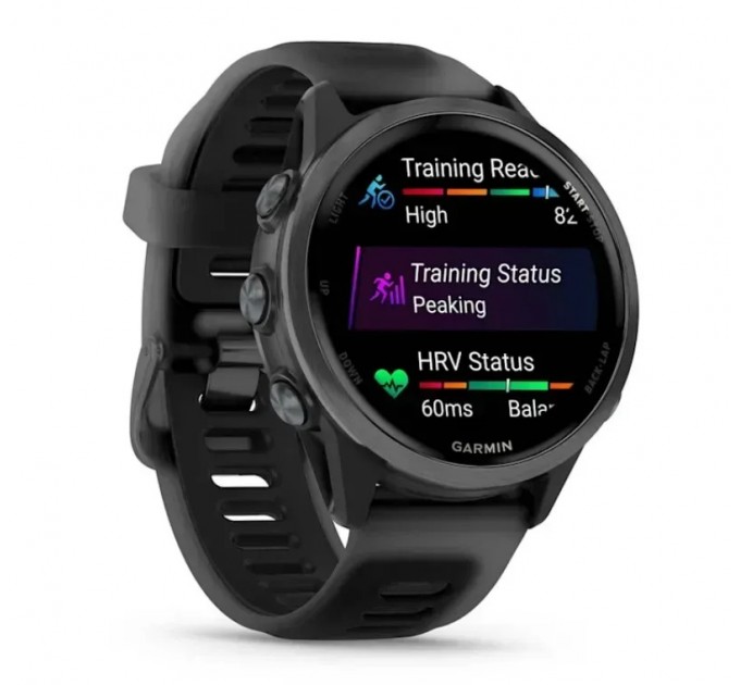 Garmin Смарт-годинник Garmin Forerunner 570 42mm Slate Gray with Black/Translucent Black Silicone with Slate Buckle (010-02970-40)