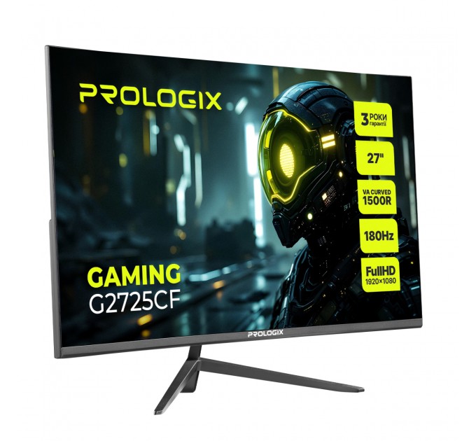 Монітор Prologix Gaming 27" G2725CF VA Black Curved 180Hz