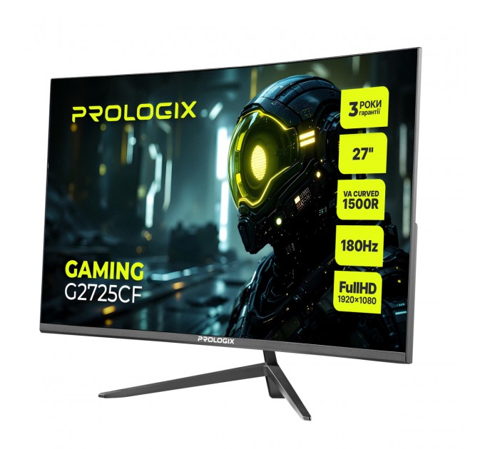 Монітор Prologix Gaming 27" G2725CF VA Black Curved 180Hz