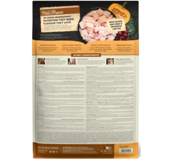 ACANA Сухий корм для кішок ACANA Wild Prairie Cat 4.5 кг (0064992714581)