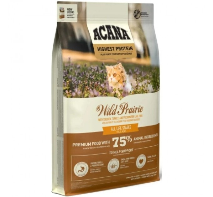 ACANA Сухий корм для кішок ACANA Wild Prairie Cat 4.5 кг (0064992714581)