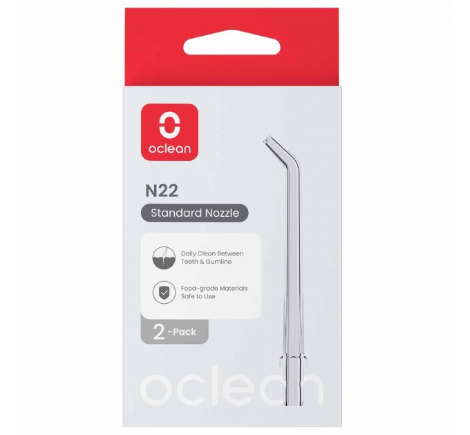 Oclean Насадка для іригатора Oclean Nozzle Standard N22 для W10 Lite 2 шт (6970810557565)