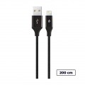 Ttec Кабель Ttec USB - Lightning (M/M), AlumiCable, 2 м, Black (2DK19S)
