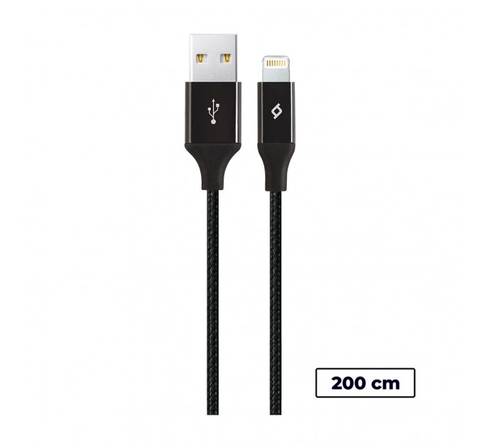Ttec Кабель Ttec USB - Lightning (M/M), AlumiCable, 2 м, Black (2DK19S)