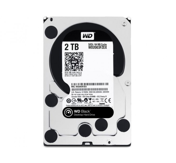 WD_ Накопичувач HDD 2TB WD 7200rpm 64MB (WD2003FZEX) гар. 12 міс.
