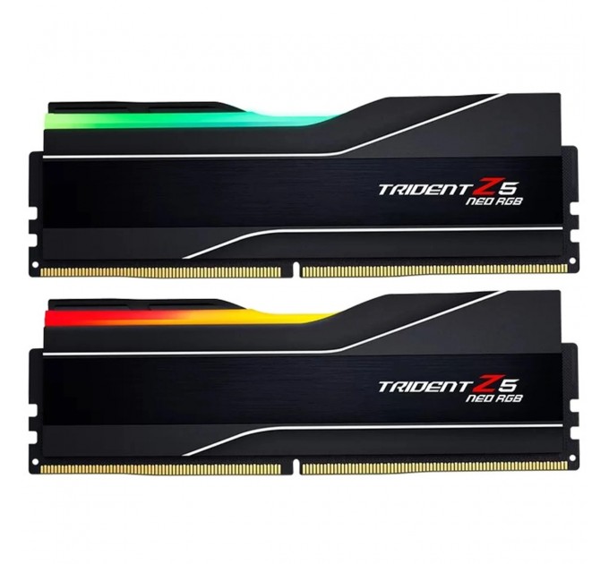 G.Skill Модуль пам'яті для комп'ютера DDR5 32GB (2x16GB) 6000 MHz Trident Z5 Neo RGB Black G.Skill (F5-6000J2836G16GX2-TZ5NR)