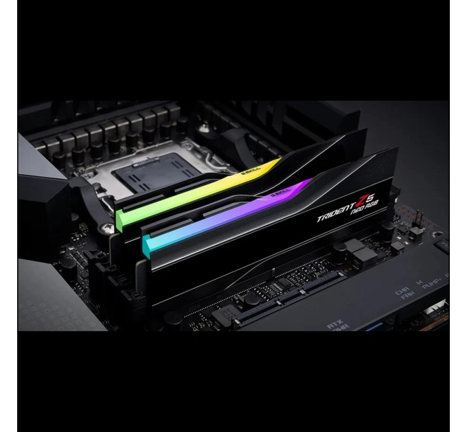 G.Skill Модуль пам'яті для комп'ютера DDR5 32GB (2x16GB) 6000 MHz Trident Z5 Neo RGB Black G.Skill (F5-6000J2836G16GX2-TZ5NR)