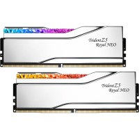 Модуль пам'яті для комп'ютера DDR5 64GB (2x32GB) 6000 MHz Trident Z5 Royal Silver G.Skill (F5-6000J2836G32GX2-TR5S)