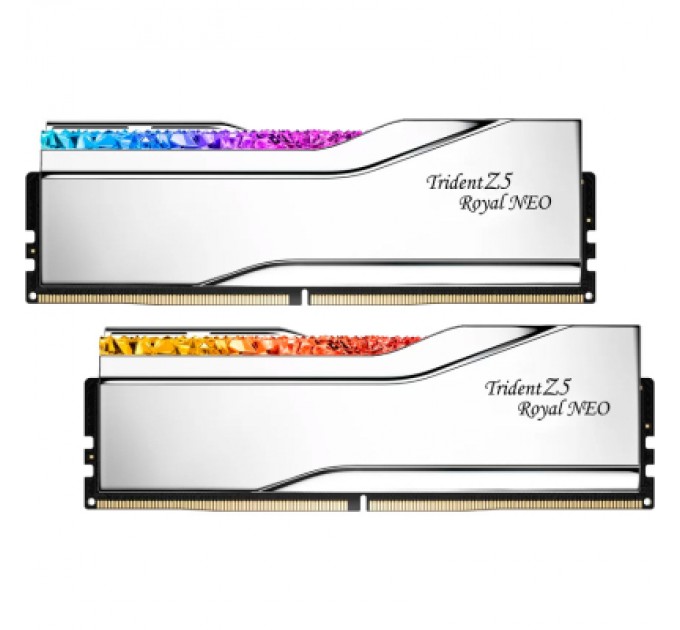 G.Skill Модуль пам'яті для комп'ютера DDR5 64GB (2x32GB) 6000 MHz Trident Z5 Royal Silver G.Skill (F5-6000J2836G32GX2-TR5S)