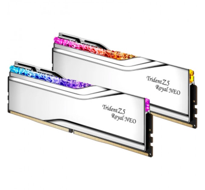 G.Skill Модуль пам'яті для комп'ютера DDR5 64GB (2x32GB) 6000 MHz Trident Z5 Royal Silver G.Skill (F5-6000J2836G32GX2-TR5S)