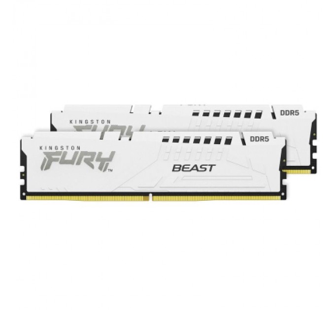 Kingston Fury (ex.HyperX) Модуль пам'яті для комп'ютера DDR5 32GB (2x16GB) 6000 MHz Beast White Kingston Fury (ex.HyperX) (KF560C36BWE2K2-32)