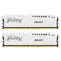 Модуль пам'яті для комп'ютера DDR5 32GB (2x16GB) 6000 MHz Beast White Kingston Fury (ex.HyperX) (KF560C36BWE2K2-32)