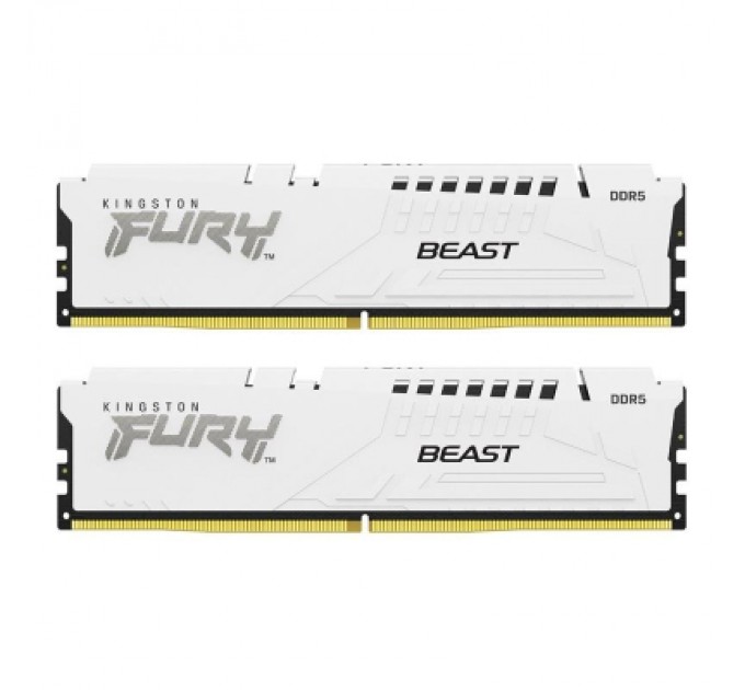 Kingston Fury (ex.HyperX) Модуль пам'яті для комп'ютера DDR5 32GB (2x16GB) 6000 MHz Beast White Kingston Fury (ex.HyperX) (KF560C36BWE2K2-32)