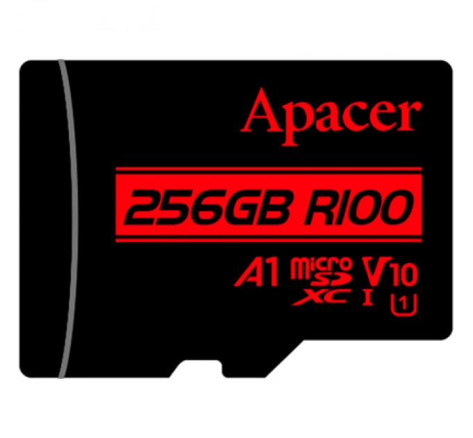 Карта пам'яті Apacer 256GB microSDXC class 10 UHS-I V10 A1 (AP256GMCSX10UB-R)