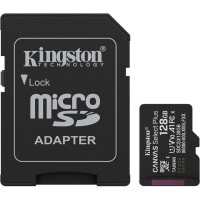 Карта пам'яті Kingston 128GB microSDXC class 10 UHS-I U3 V30 A1 Canvas Select Plus (SDCS3/128GB)