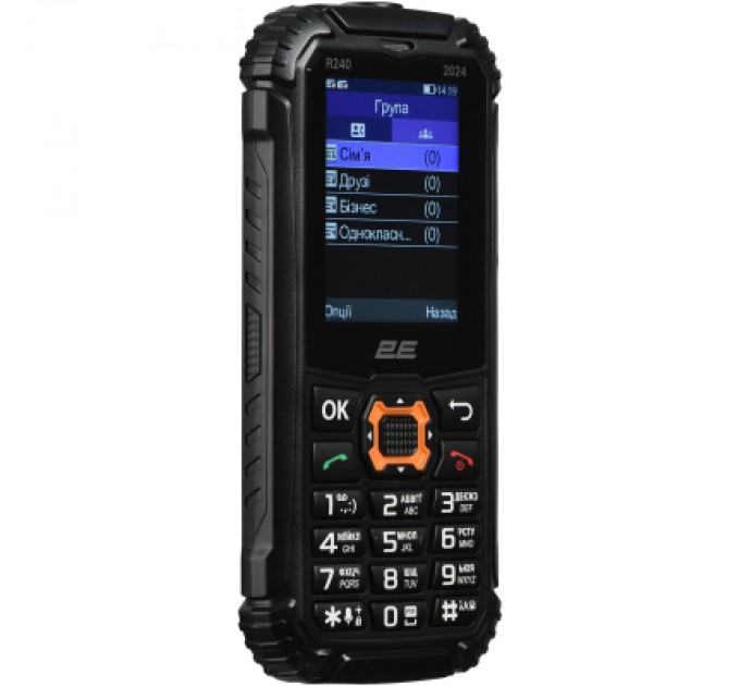 2E Мобільний телефон 2E R240 2025 Black (694743657623)