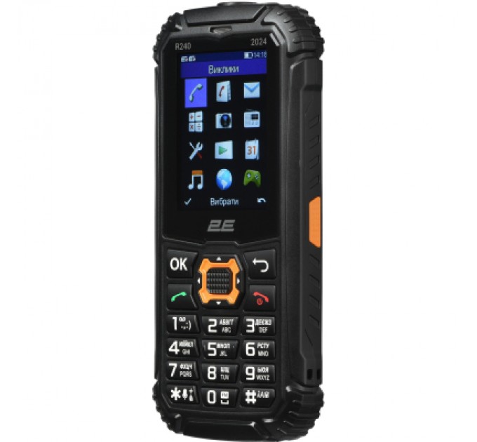 2E Мобільний телефон 2E R240 2025 Black (694743657623)