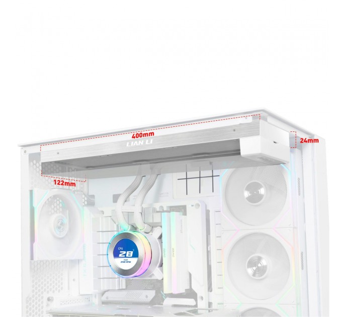 Система водяного охолодження Lian Li HydroShift II LCD-C 360 Fanless White (G89.GHS2LCD36W.00)