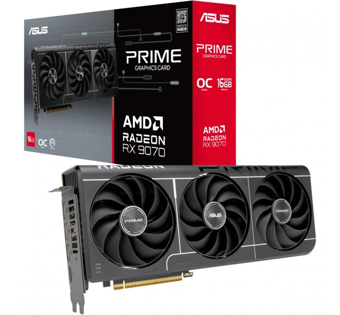 ASUS Відеокарта ASUS Radeon RX 9070 16Gb PRIME OC EVO (PRIME-RX9070-O16G-EVO)