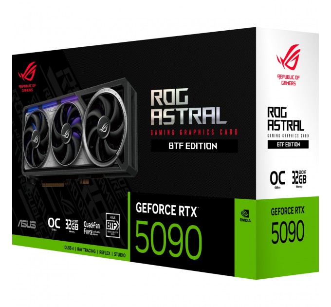 ASUS Відеокарта ASUS GeForce RTX5090 32GB ROG ASTRAL BTF OC GAMING (ROG-ASTRAL-RTX5090-O32G-BTF-GAMING)