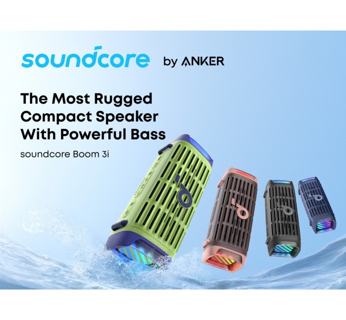 Акустична система Anker SoundCore Boom 3i Blue (D5100030)