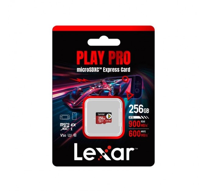 Lexar Карта пам’яті MICRO SDXC 256GB UHS-I PLAY LMSXPS0256G-BNNNG LEXAR