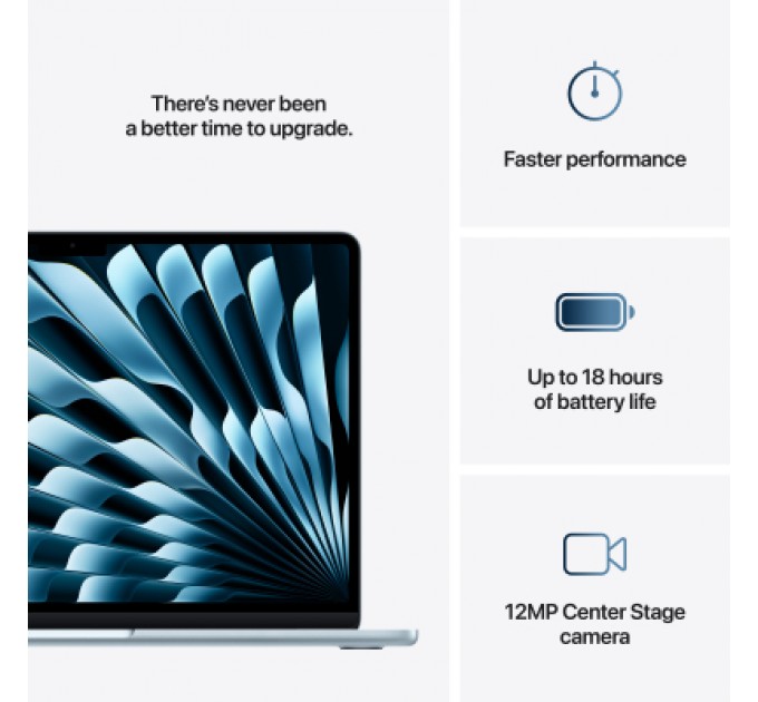 Apple Ноутбук Apple MacBook Air 13 M4 A3241 Sky Blue (MC7A4UA/A)