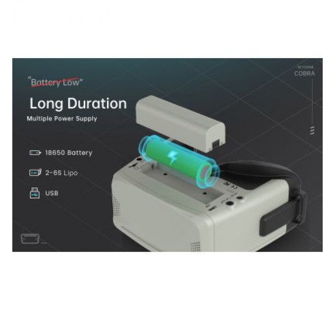 Skyzone Окуляри FPV Skyzone Cobra X V4 Diversity DVR 5.8GHz 56CH L,X Band (COBRAX5G)