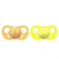 Пустушка Twistshake 0-6 міс. помаранчевий і жовтий, 2 шт. (78084)
