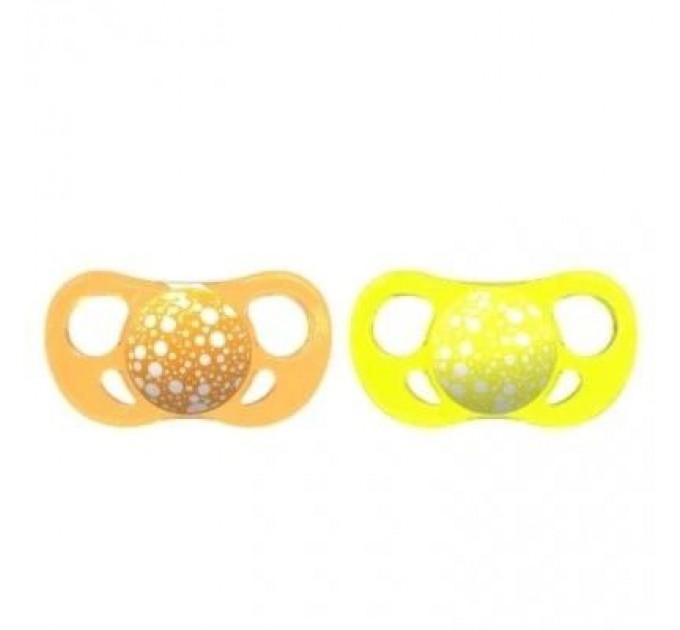 Пустушка Twistshake 0-6 міс. помаранчевий і жовтий, 2 шт. (78084)