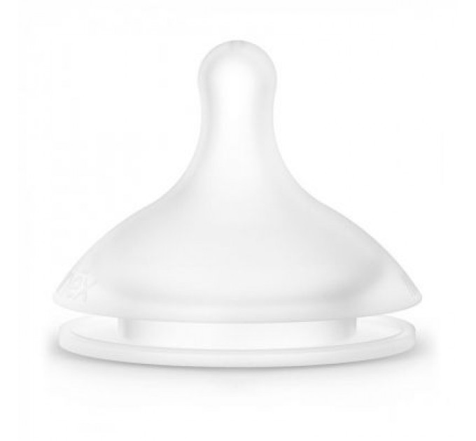 Соска Suavinex силіконова, фізіологічна, повільний потік 2 шт. (307042)