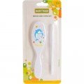 Набір для догляду за дитиною Baby Team гребінець і щітка Білий (7105_білий)