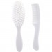 Набір для догляду за дитиною Baby Team гребінець і щітка Білий (7105_білий)